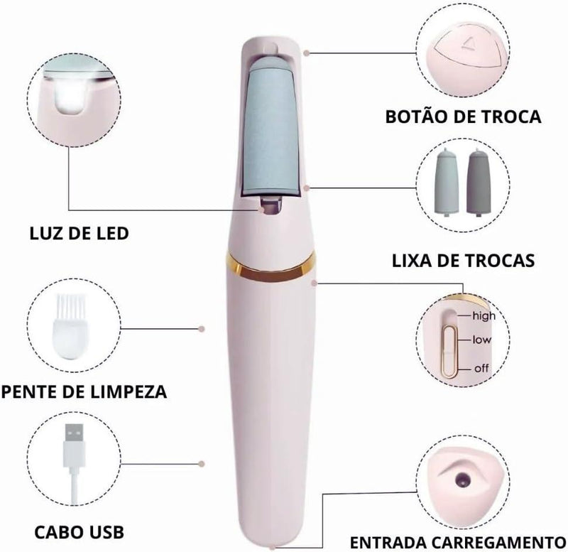 REMOVEDOR DE CALOS ELÉTRICO RECARREGÁVEL